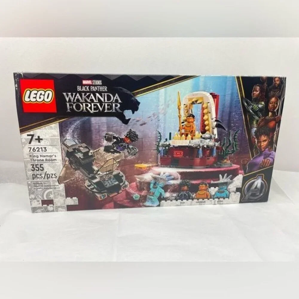 LEGO Marvel Black Panther WAKANDA FOREVER King Namor’s Throne Room 355 Pcs